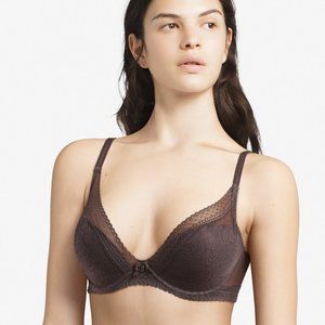 CHANTELLE Festivité Lace Plunge Bra 34 DDDD